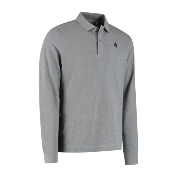 Heather LS polo grey - Image 2